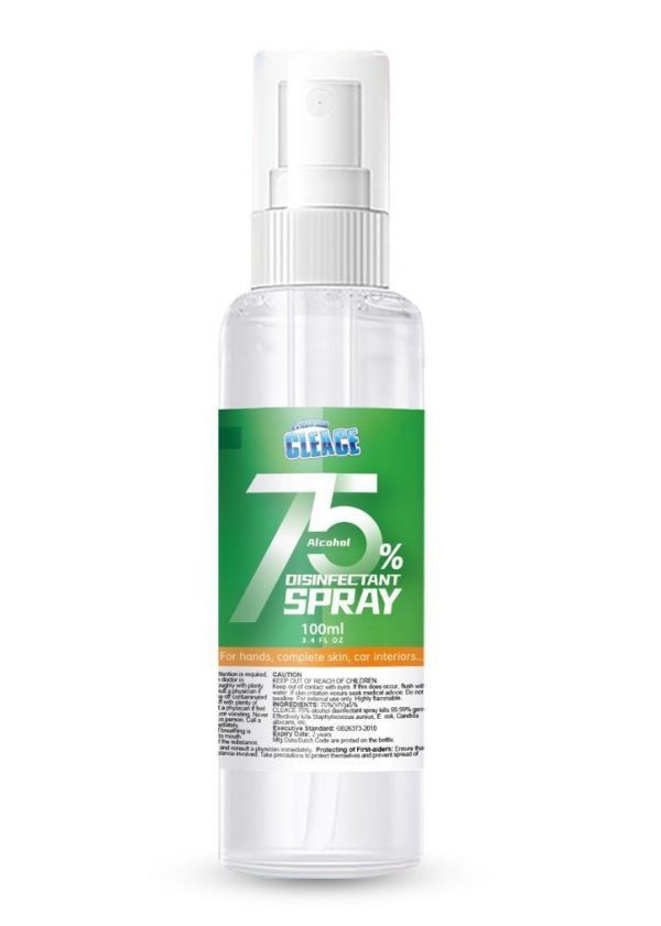 Disinfecting Spray with 75% alcohol 3.38 fl oz